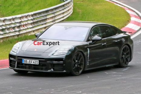 2024 Porsche Panamera spied virtually undisguised